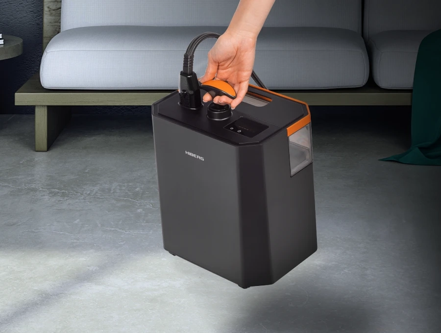 Преимущество Паровая гладильная система HIBERG GSW 8000 BLACK ORANGE - Удобство и мобильность