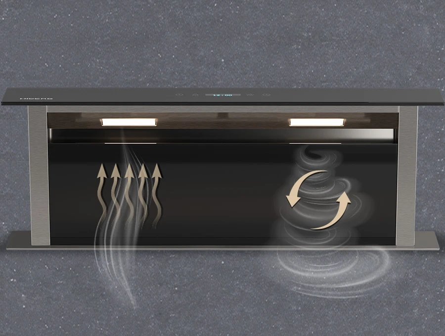 Преимущество Встраиваемая вытяжка HIBERG VTMF 90100 B - Отвод и рециркуляция