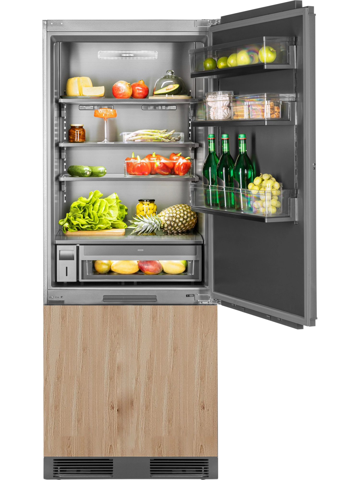 Встраиваемый холодильник HIBERG S-RFC 600 B inverter