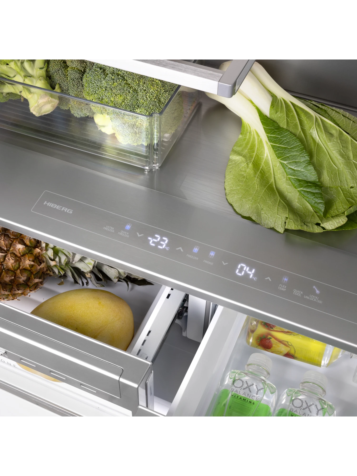  Встраиваемый холодильник HIBERG S-RFQ 800 W inverter