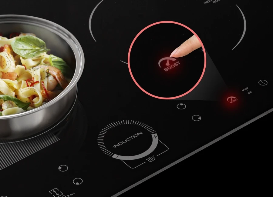 Преимущество Варочная поверхность HIBERG i-MS 4539 B - Ускоренный нагрев Boost