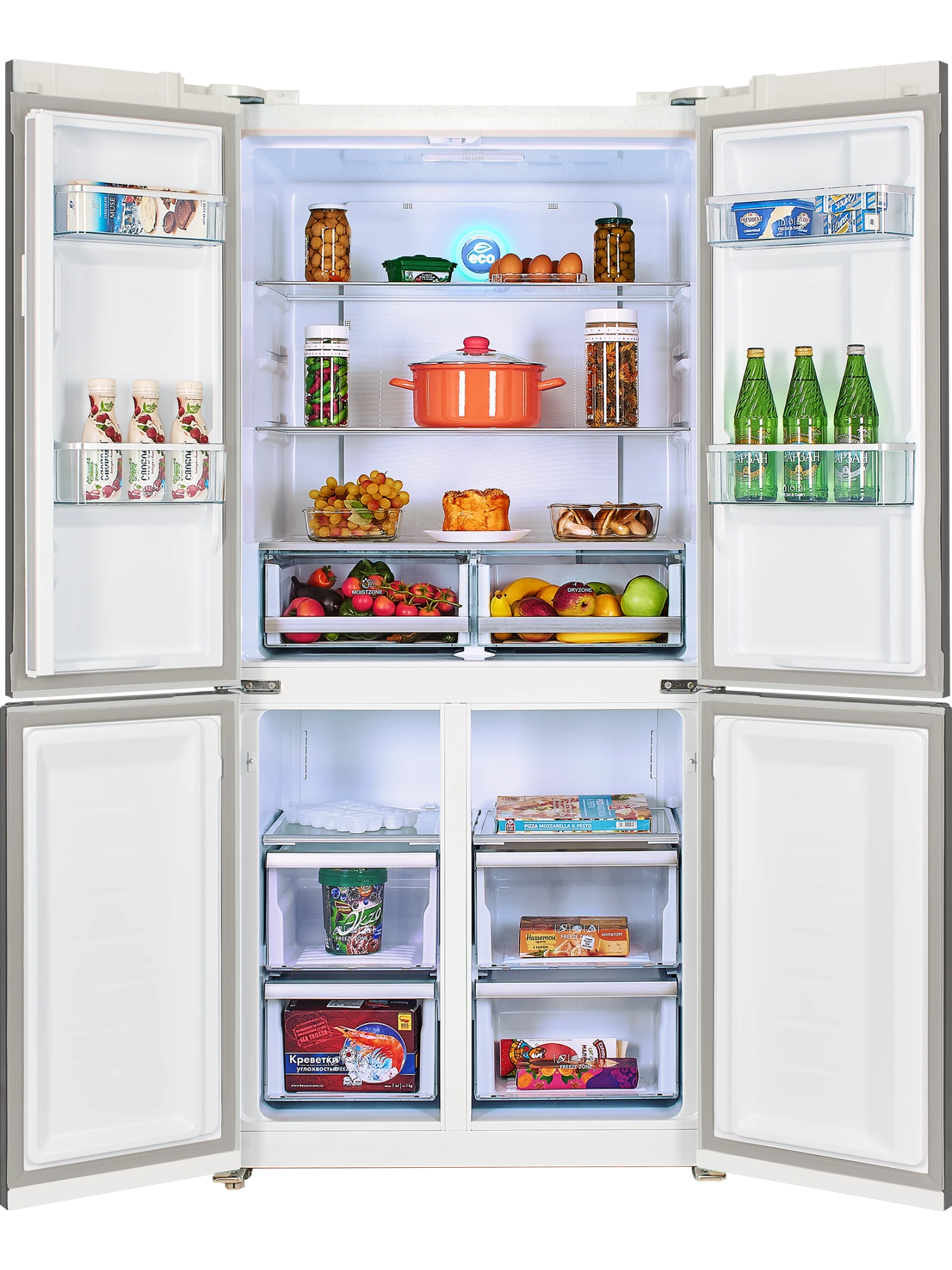  Холодильник HIBERG RFQ-490DX NFGW Inverter