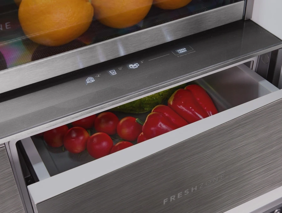 Преимущество Холодильник HIBERG RFQ 610G GS Inverter - FRESHZONE