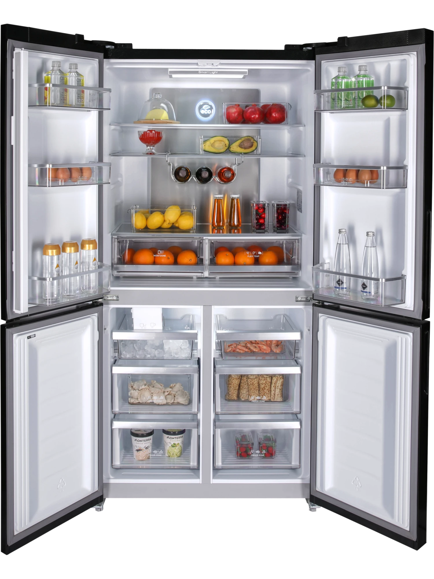  Холодильник HIBERG RFQ-555DX NFGB Inverter