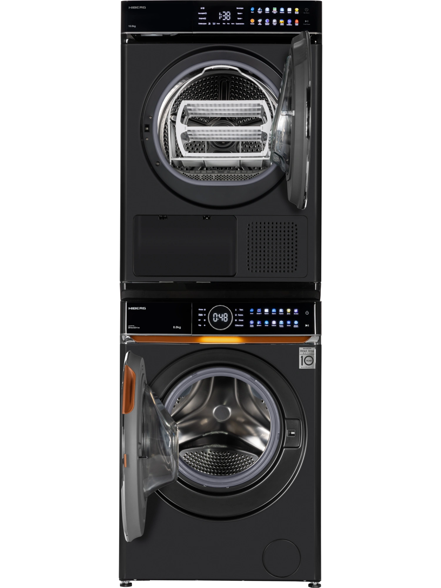  Стиральная машина HIBERG i-DDQ10 - 814&nbsp;B + Сушильная машина HIBERG HDQ11 - 10 B