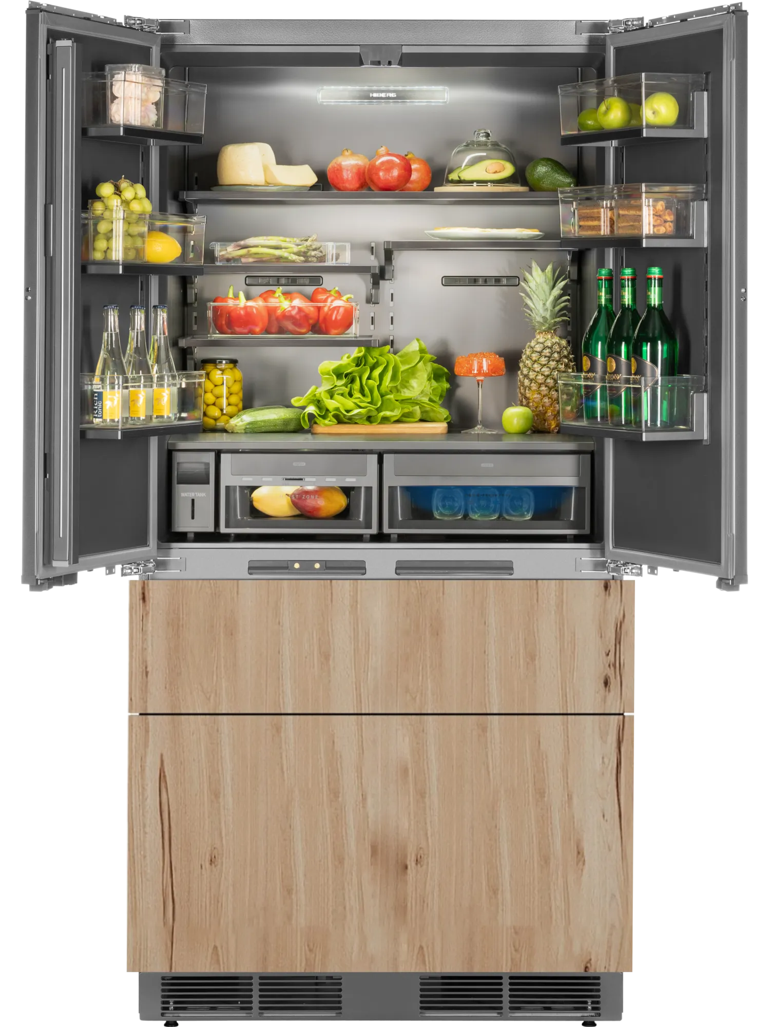 Встраиваемый холодильник HIBERG s-FFB 800 B