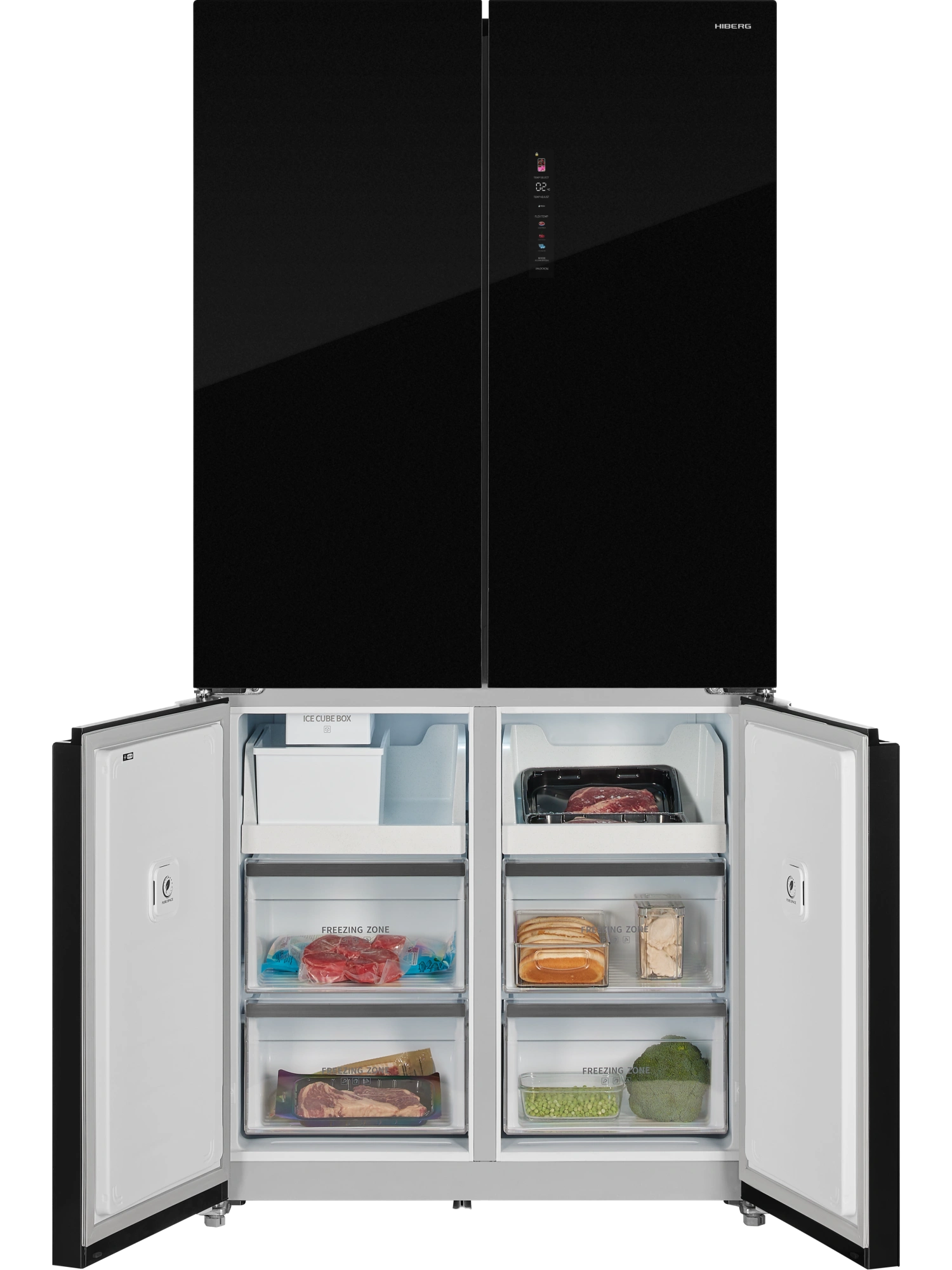  Холодильник HIBERG i-RFQ 705G B