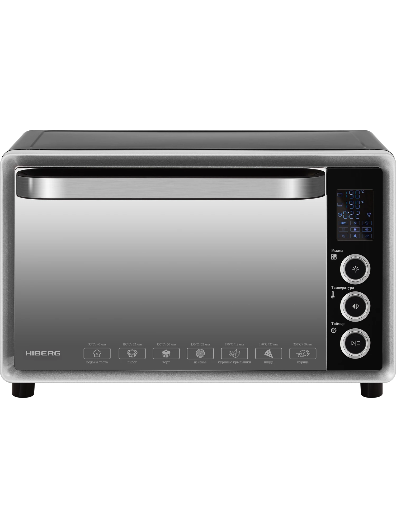 Настольная духовка HIBERG PR 400 Dark moon