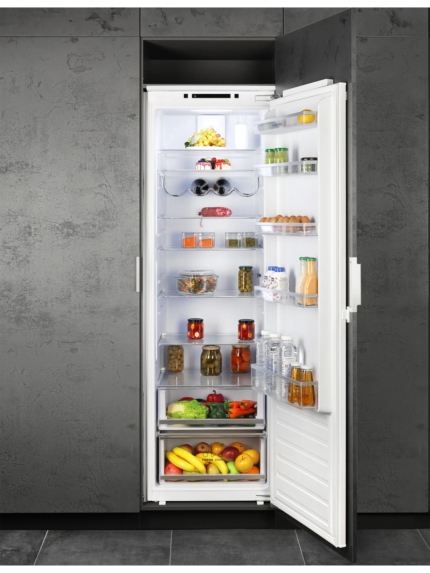  Встраиваемый холодильник HIBERG RFB 30 W