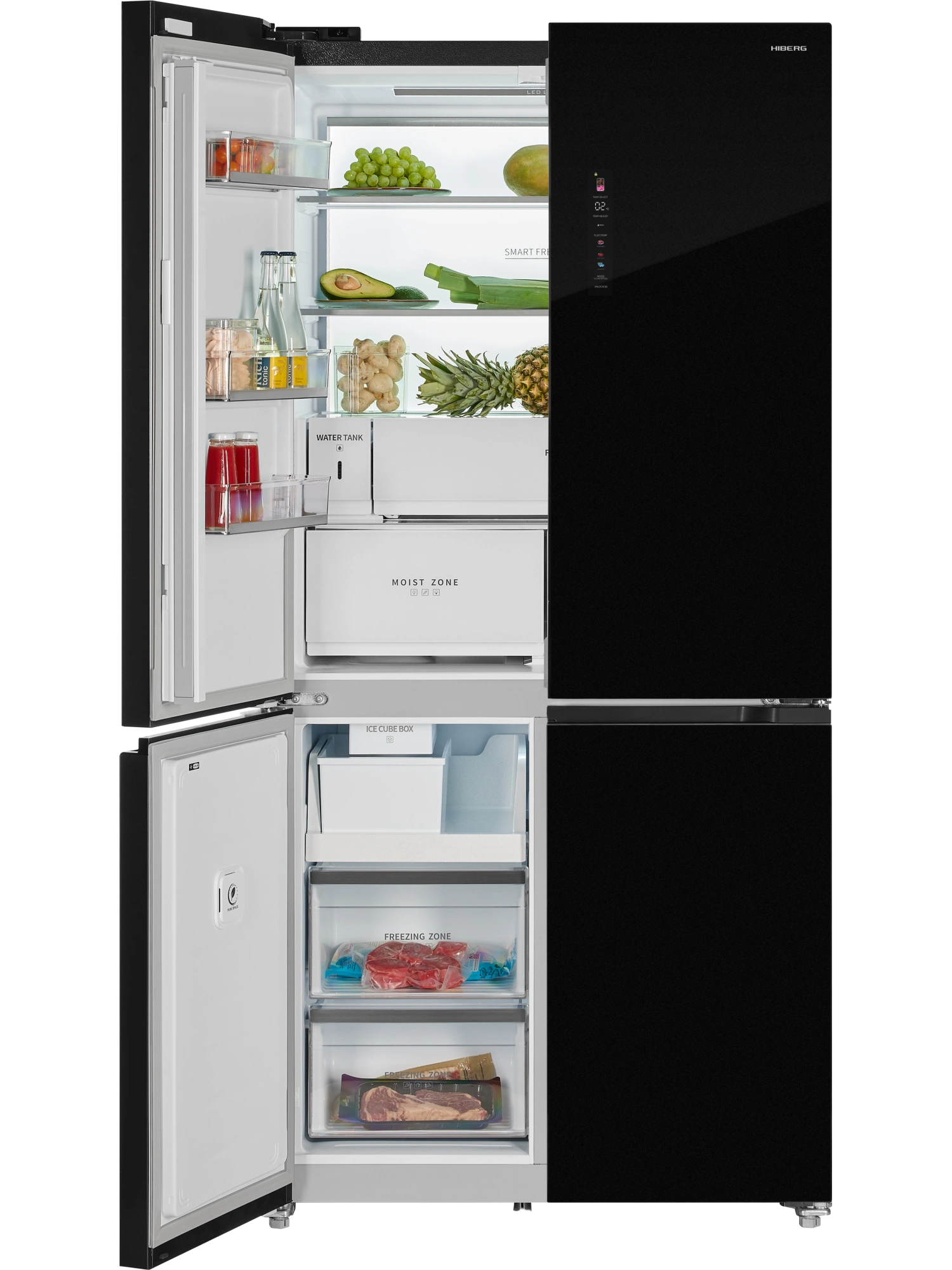  Холодильник HIBERG i-RFQ 705G B