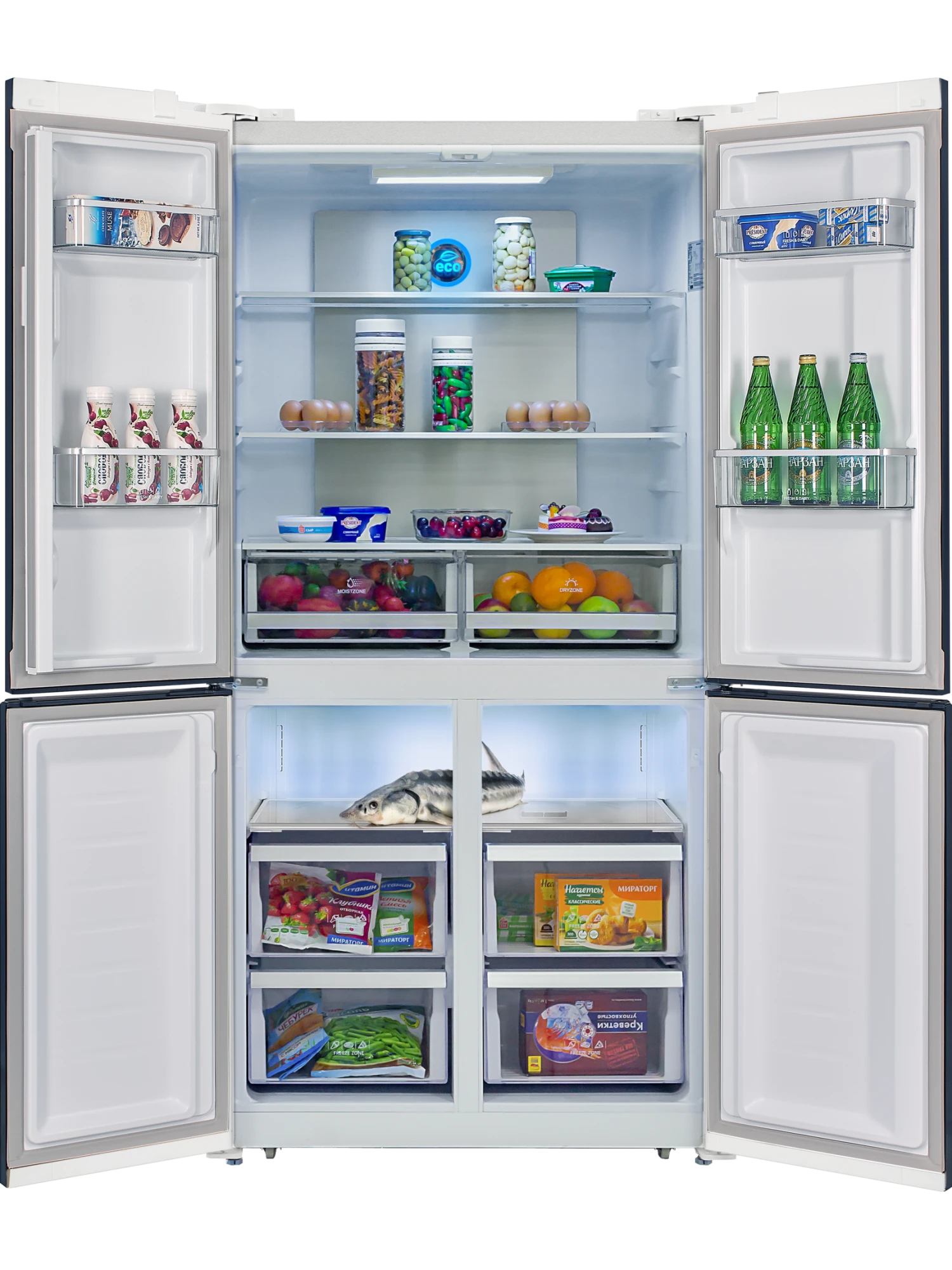  Холодильник HIBERG RFQ-500DX NFGW Inverter