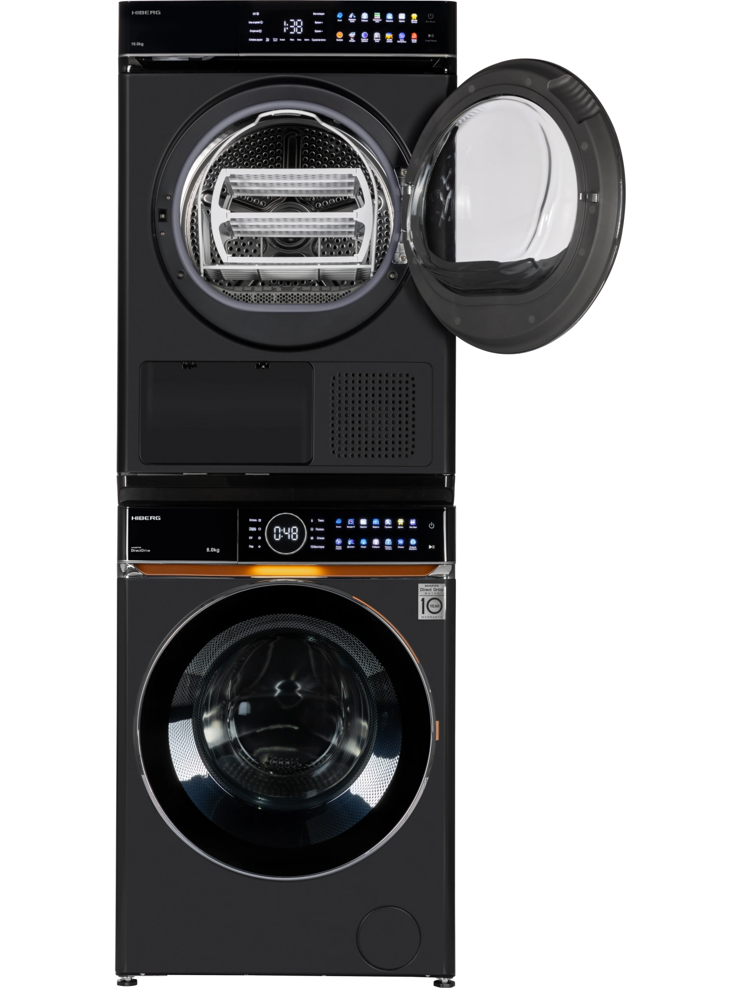  Стиральная машина HIBERG i-DDQ10 - 814&nbsp;B + Сушильная машина HIBERG HDQ11 - 10 B