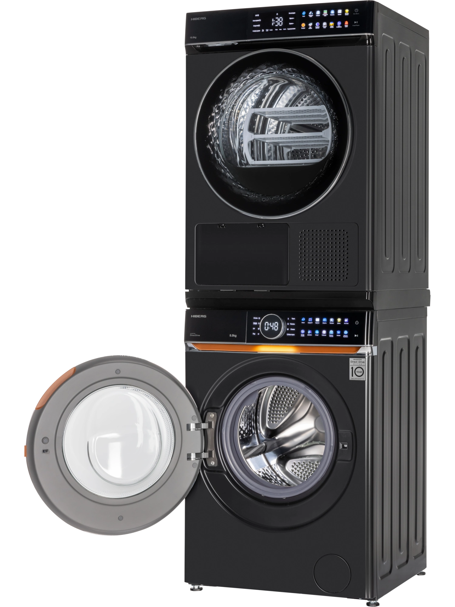  Стиральная машина HIBERG i-DDQ10 - 814&nbsp;B + Сушильная машина HIBERG HDQ11 - 10 B