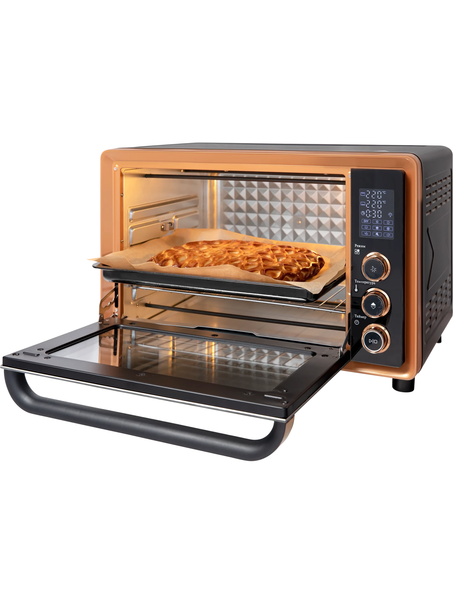  Настольная духовка HIBERG PR 400 Gold moon