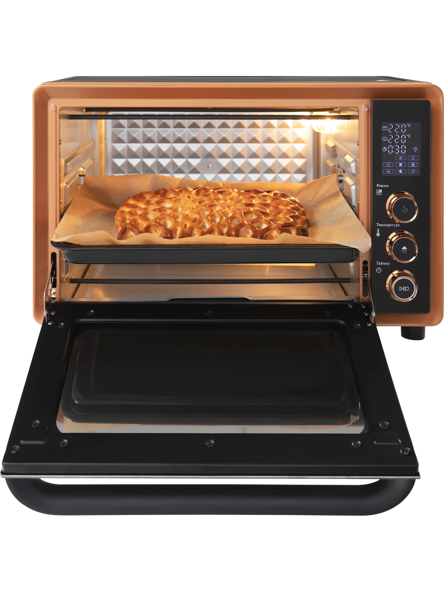  Настольная духовка HIBERG PR 400 Gold moon