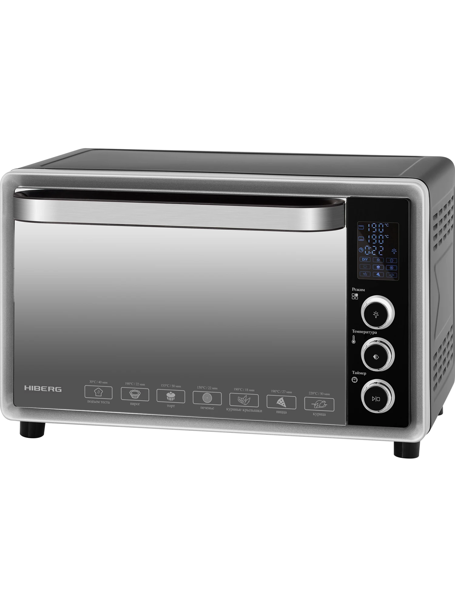  Настольная духовка HIBERG PR 400 Dark moon