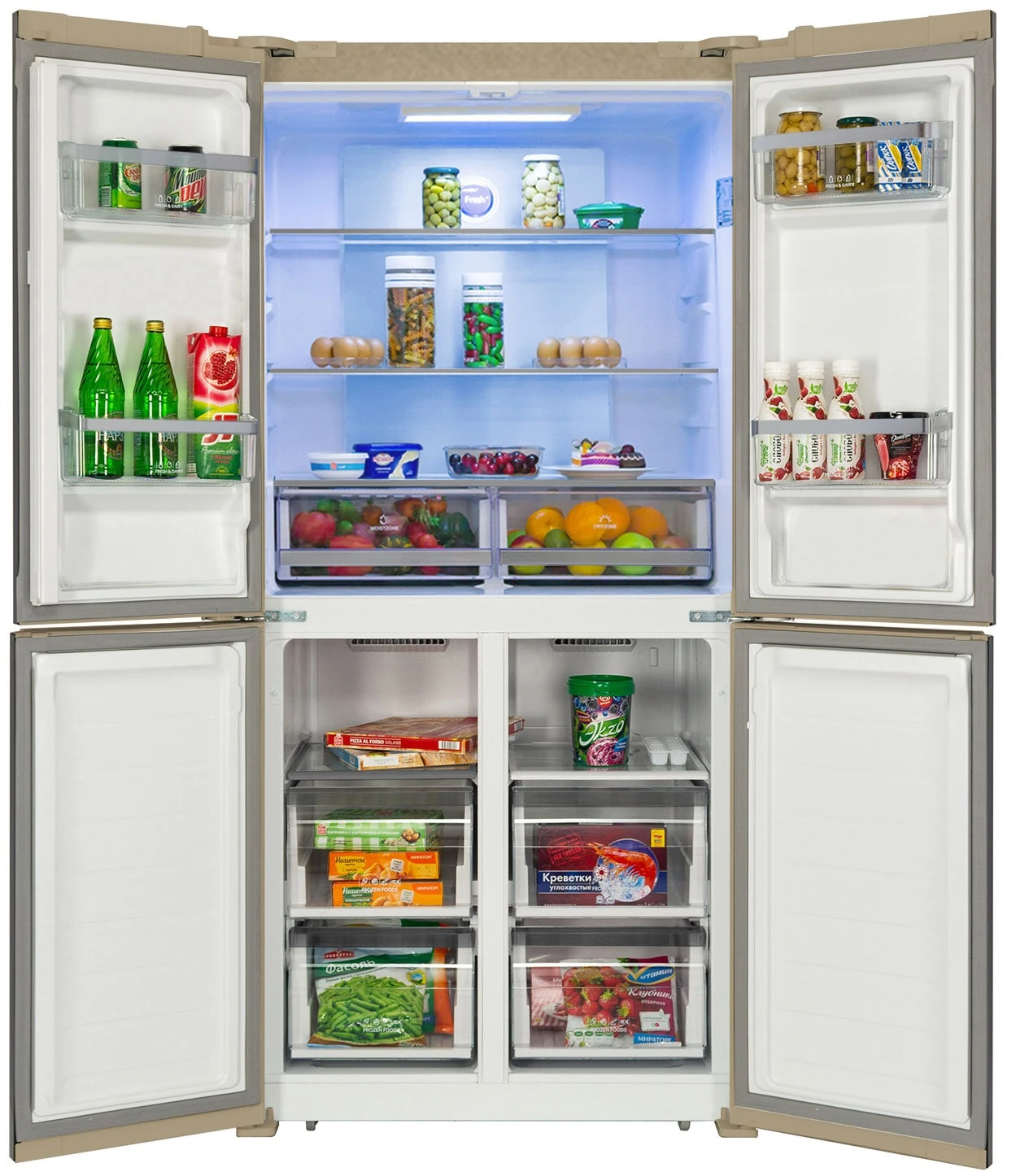  Холодильник HIBERG RFQ-490DX NFGR Inverter