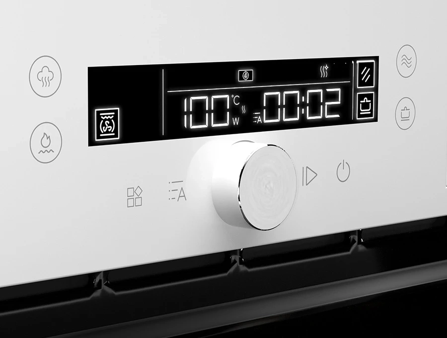 Преимущество Духовой шкаф HIBERG MS-VM 5115 W SMART - Сенсорное управление и большой LED-дисплей