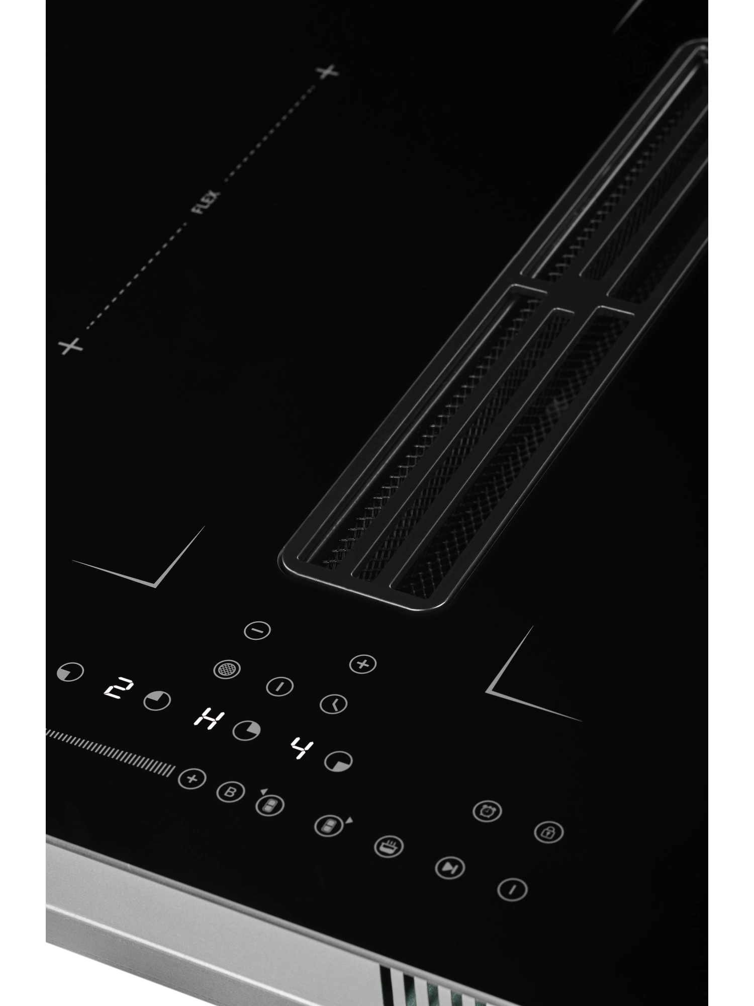  Индукционная варочная поверхность с вытяжкой HIBERG i6-VM8 B