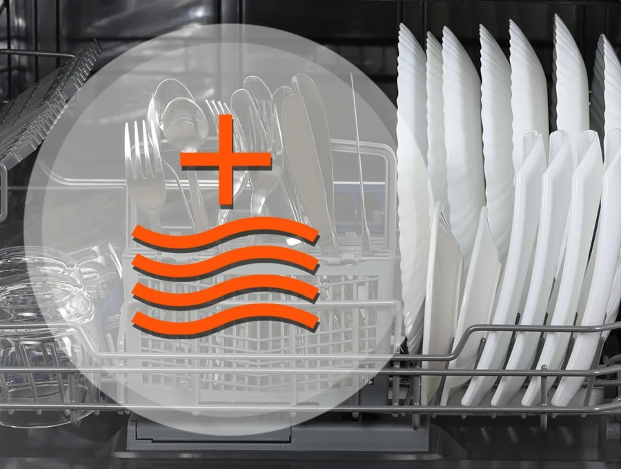 Преимущество Посудомоечная машина HIBERG T56 615 W - Конденсационный тип сушки