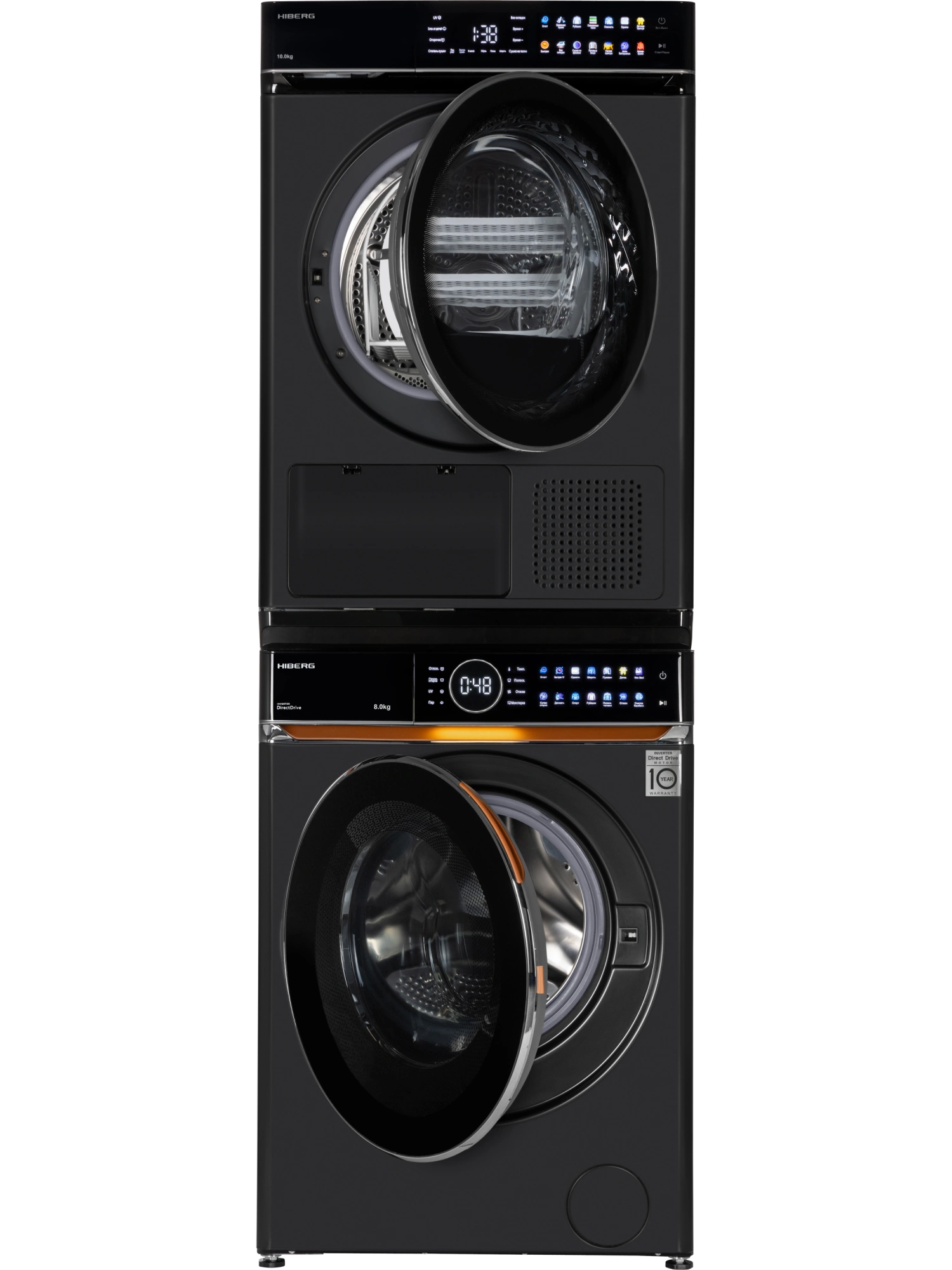  Стиральная машина HIBERG i-DDQ10 - 814&nbsp;B + Сушильная машина HIBERG HDQ11 - 10 B