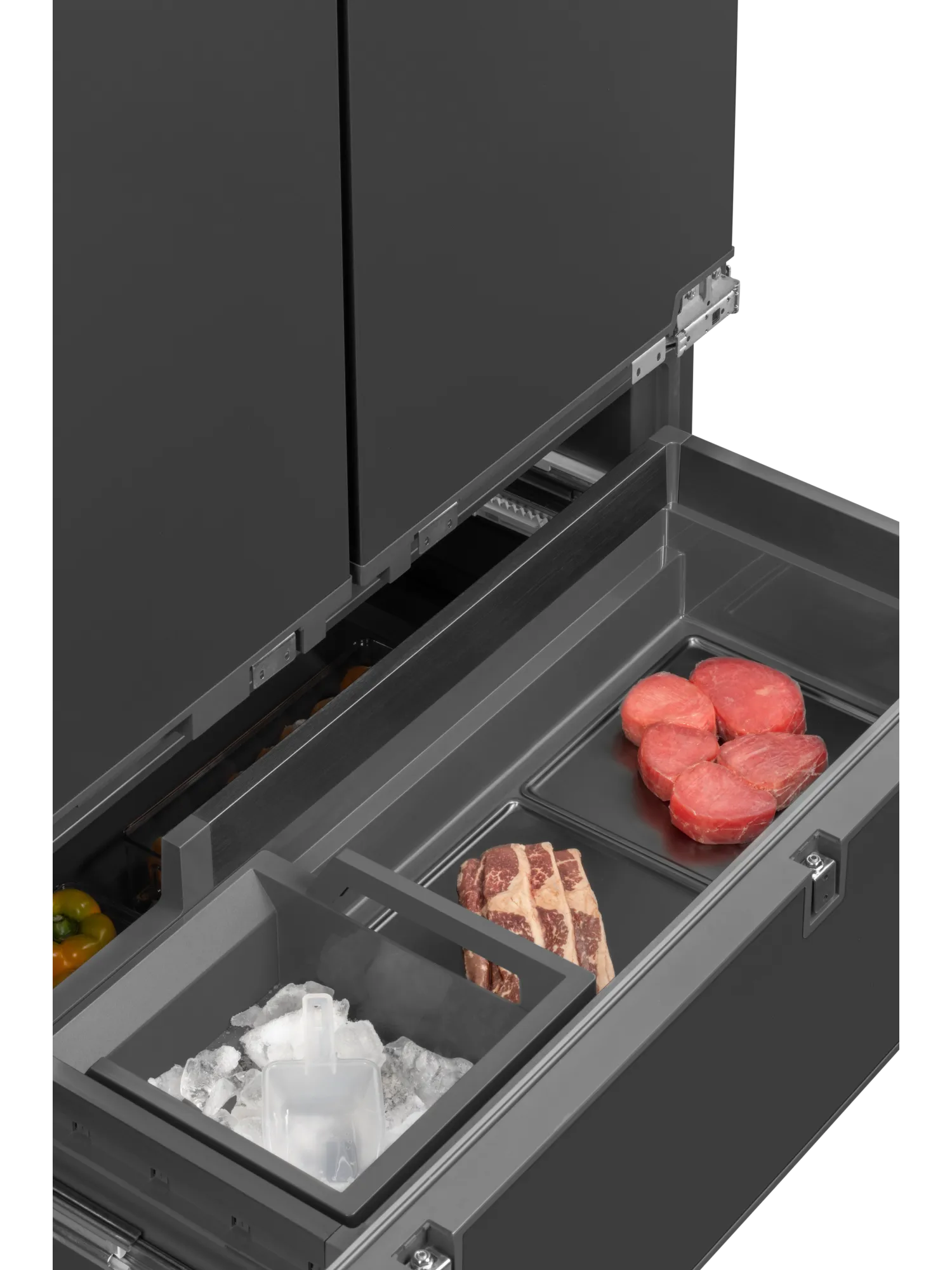  Встраиваемый холодильник HIBERG S-RFQ 800 FB inverter (French door)