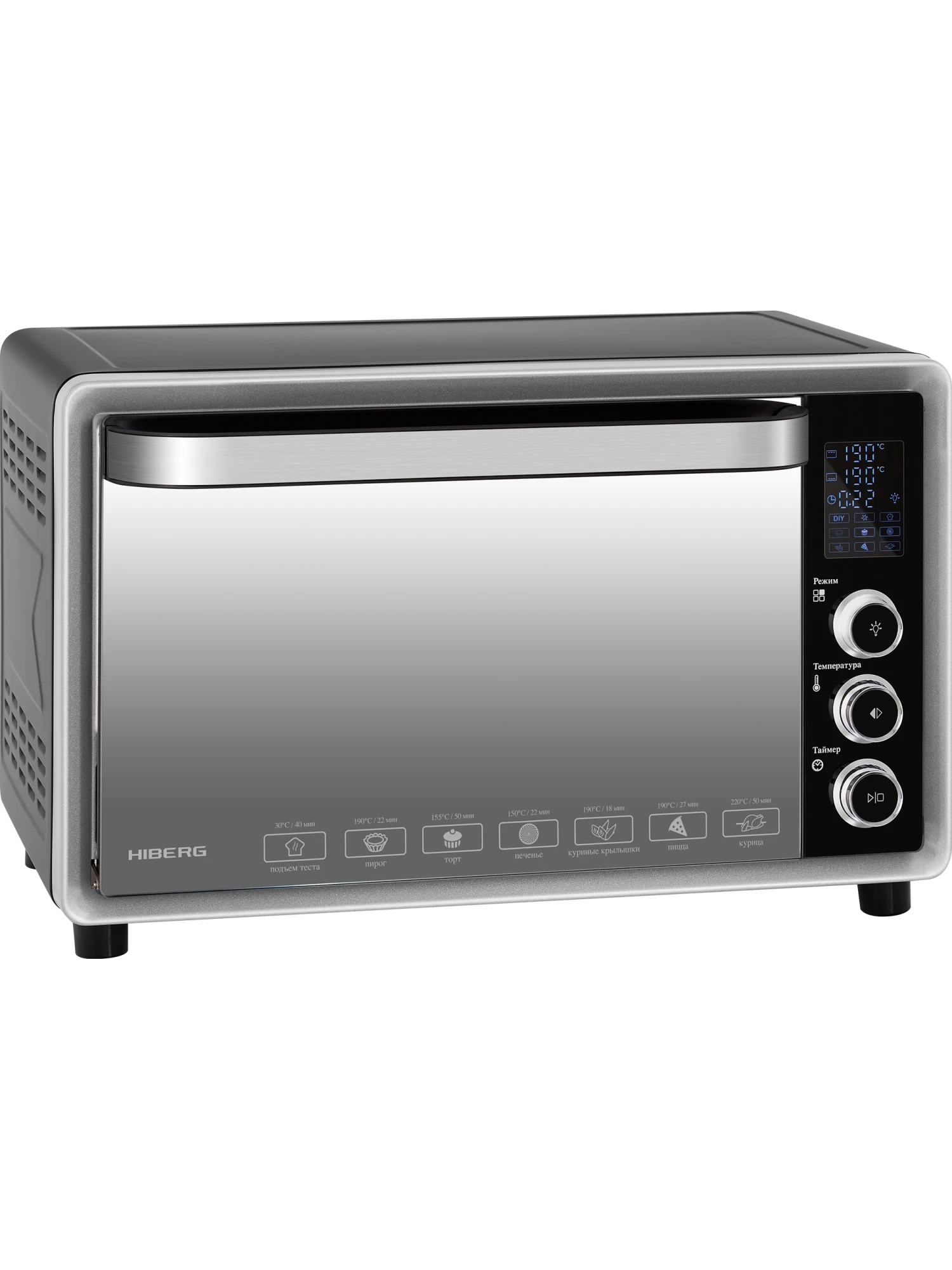  Настольная духовка HIBERG PR 400 Dark moon