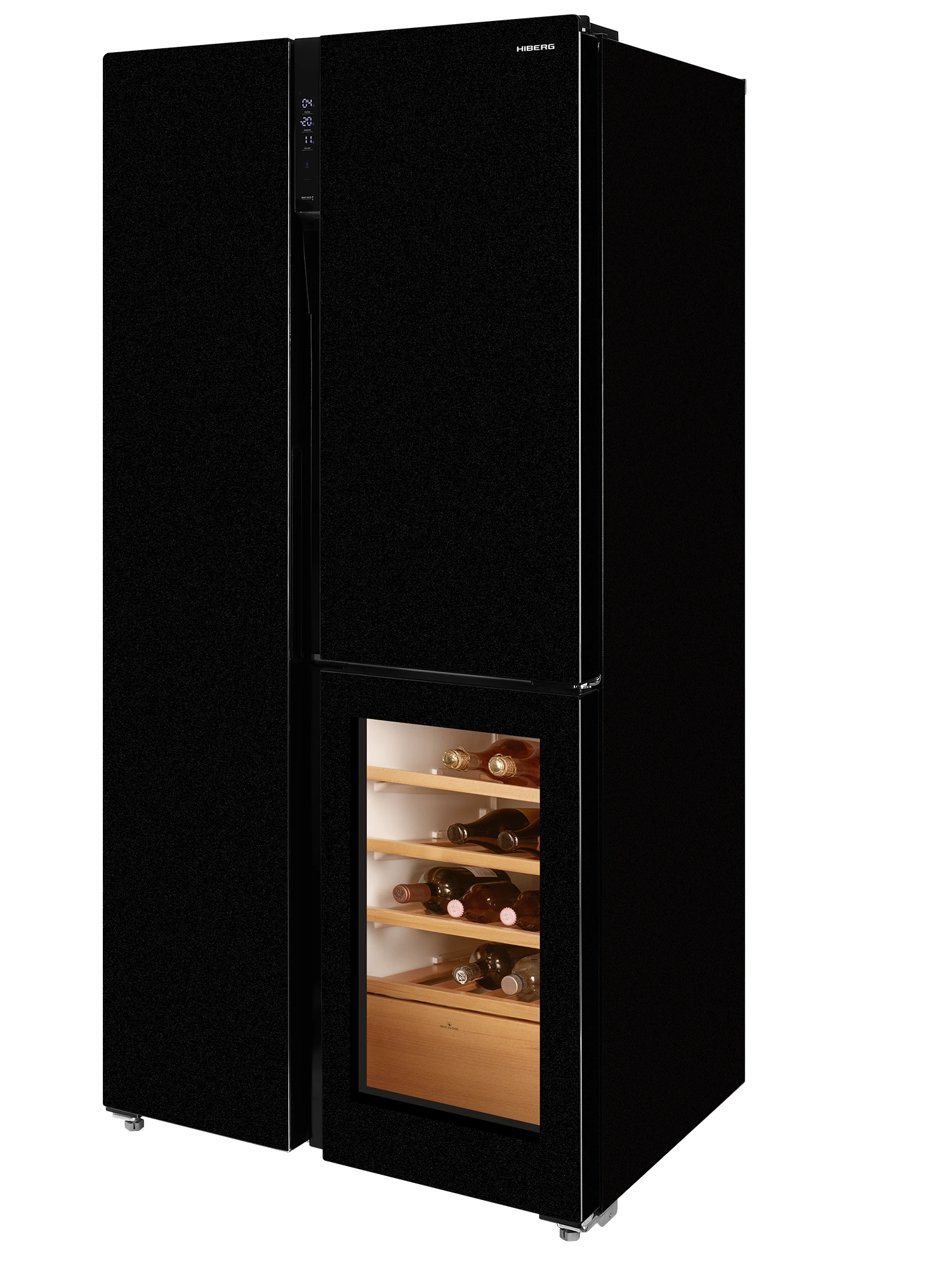 Холодильник HIBERG RFS-700DX NFGB Inverter Wine