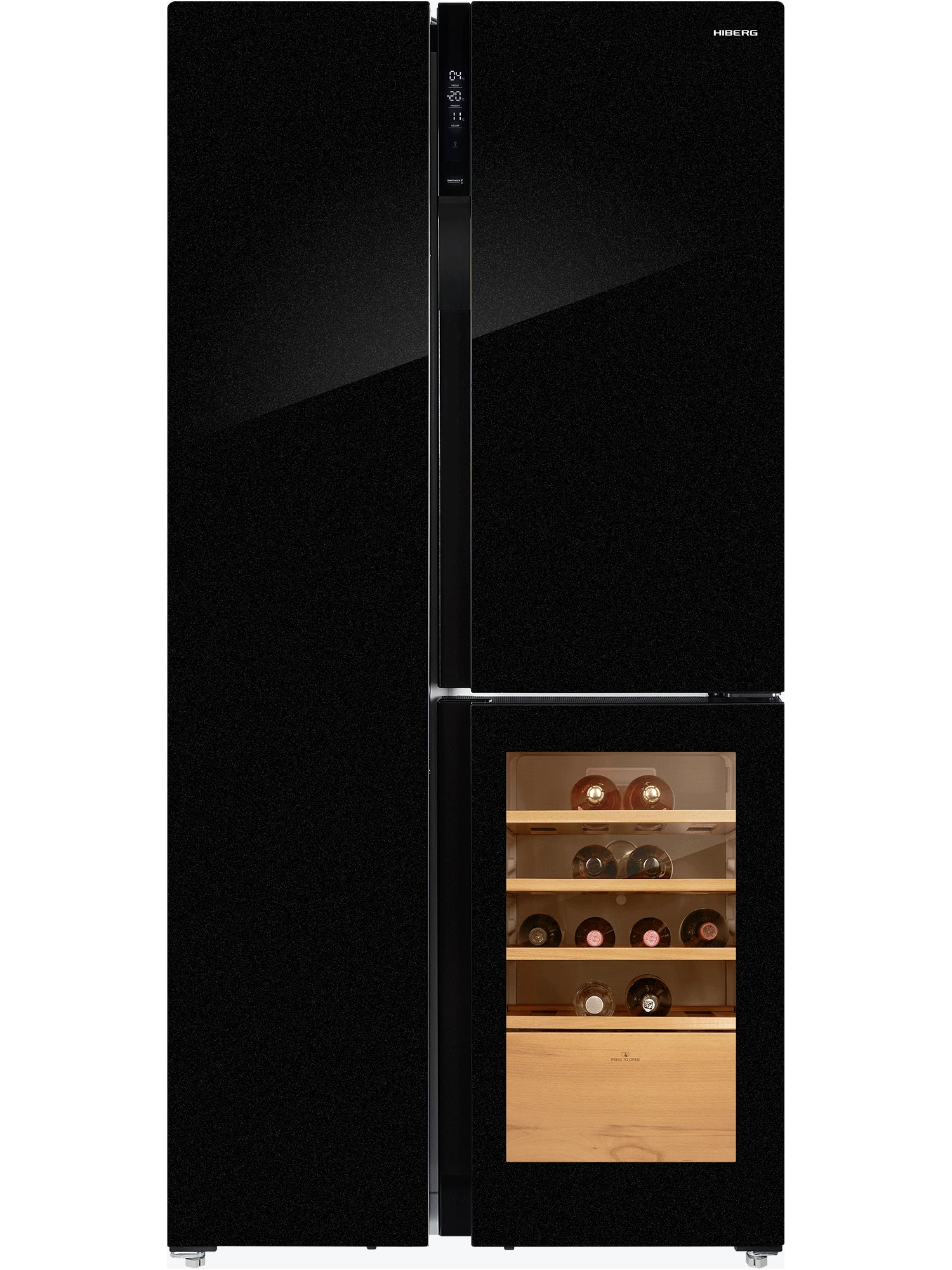 Холодильник HIBERG RFS-700DX NFGB Inverter Wine