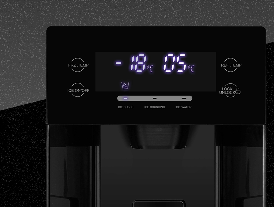 Преимущество Холодильник HIBERG RFS-650DX NFGY Inverter - Сенсорное управление