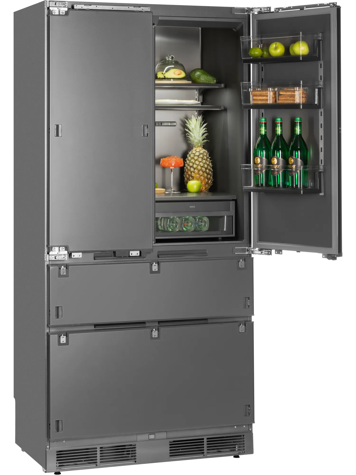  Встраиваемый холодильник HIBERG S-RFQ 800 FB inverter (French door)