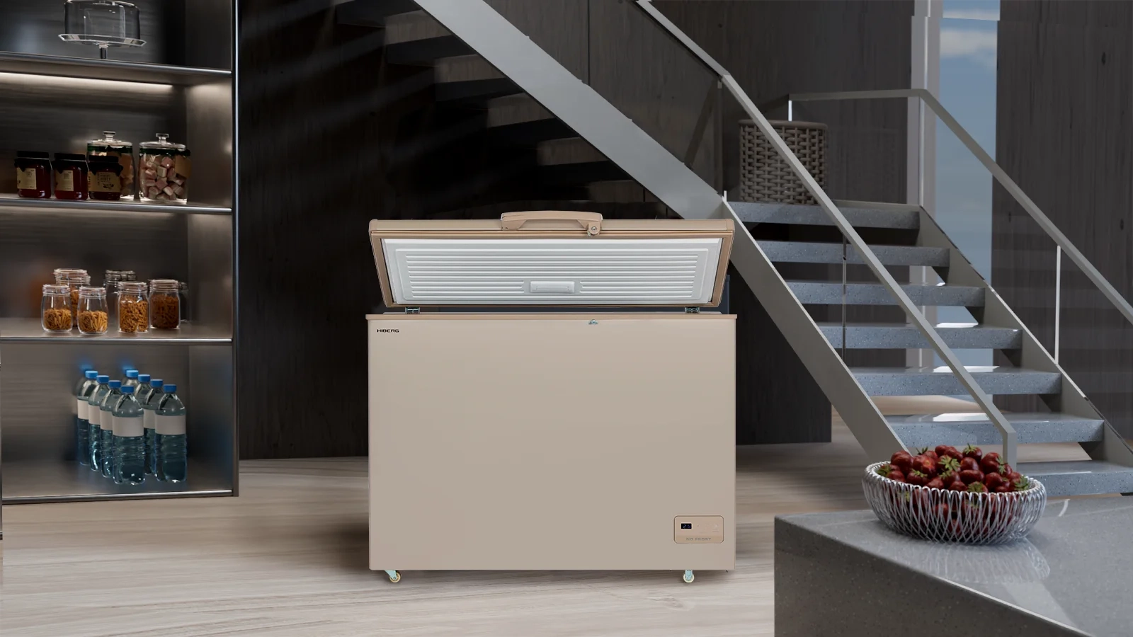 Морозильник HIBERG PF 32L4 NFG в интерьере
