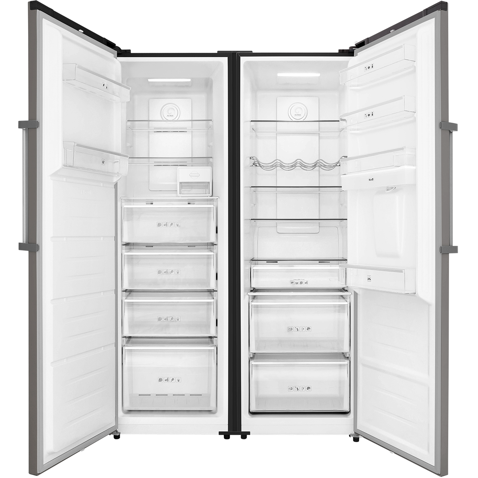  Холодильник SBS HIBERG RF 40DD NFS + Морозильник HIBERG FR 40DX NFS