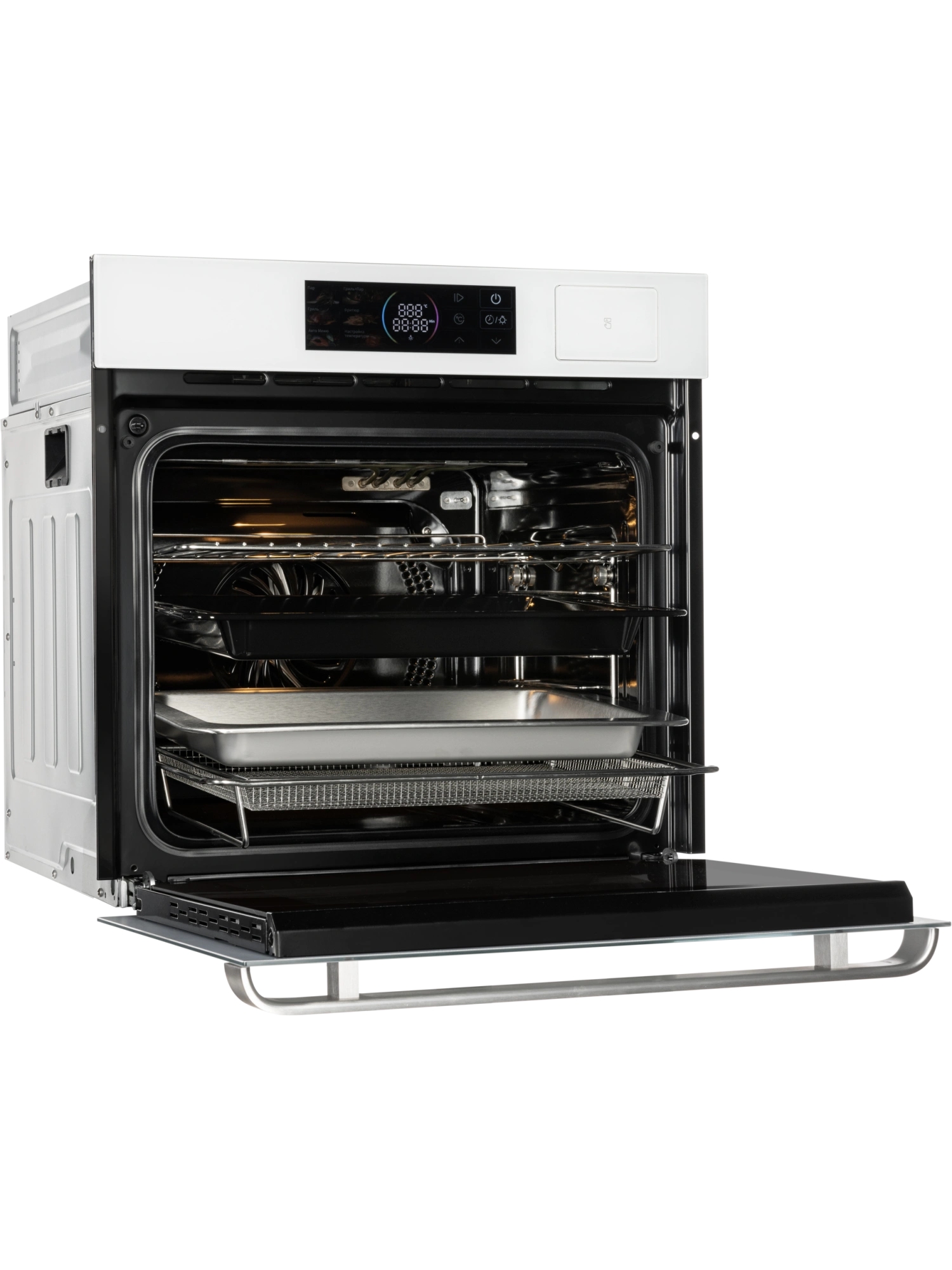  Духовой шкаф HIBERG S-VM 6415 W SMART