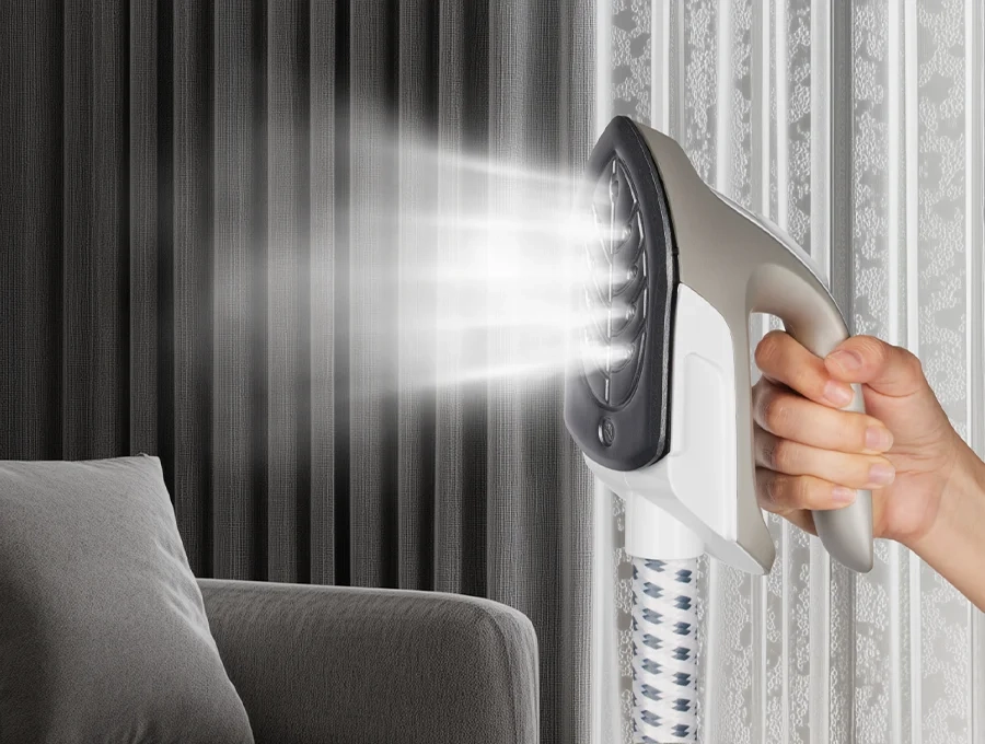 Преимущество Отпариватель для одежды HIBERG GS 6000 W - Управление паром на утюжке