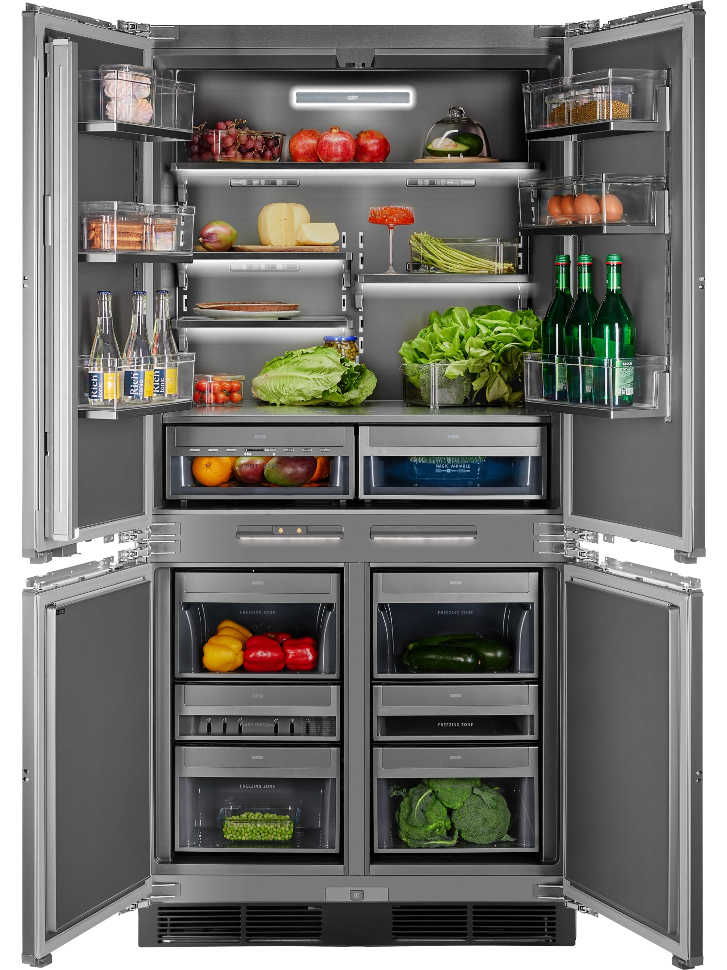 Встраиваемый холодильник HIBERG S-RFQ 800 B inverter