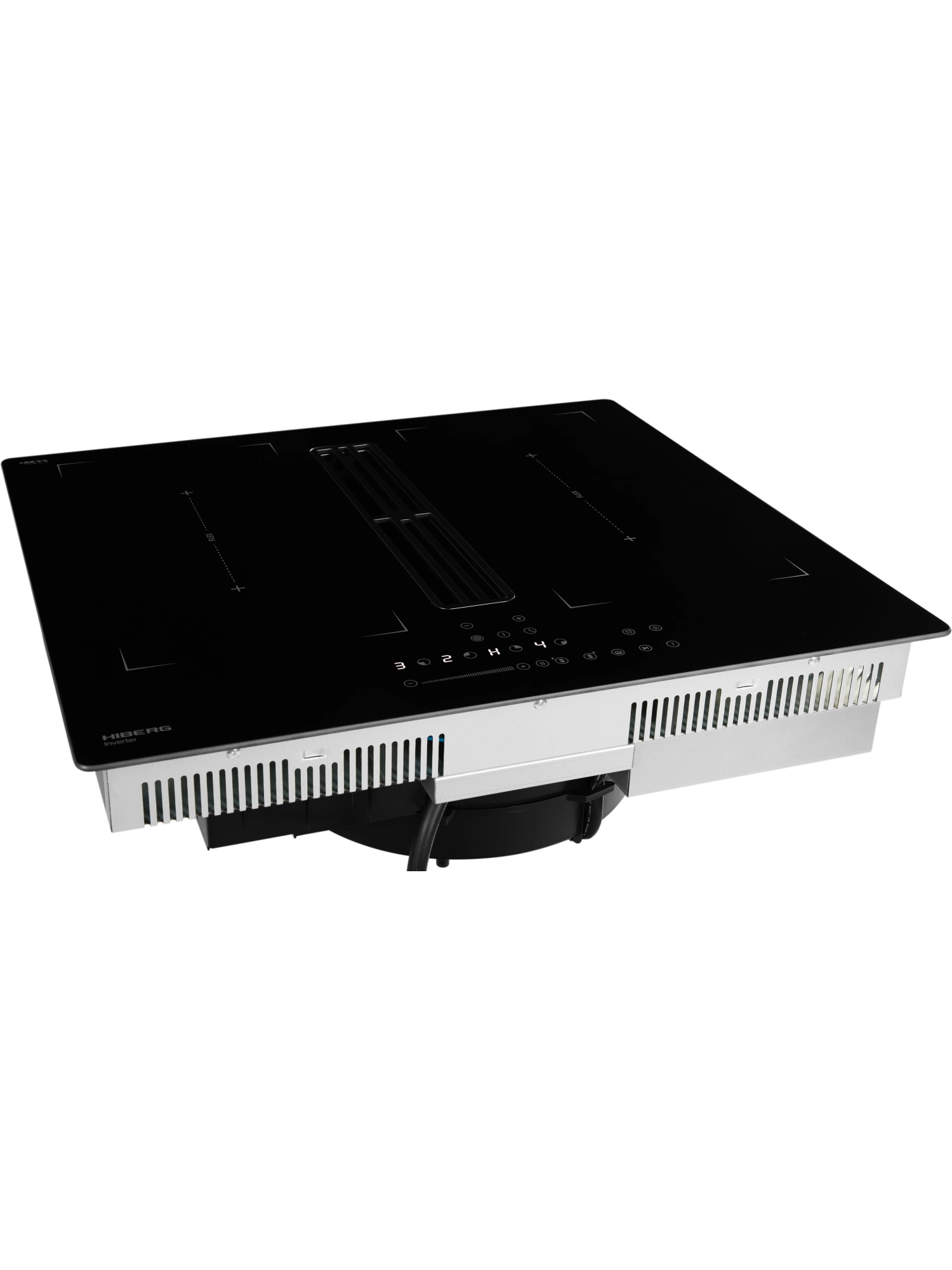  Индукционная варочная поверхность с вытяжкой HIBERG i6-VM8 B