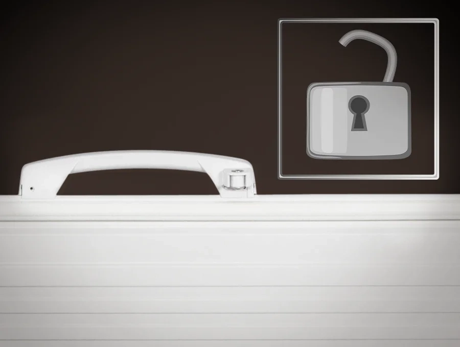 Преимущество Морозильник HIBERG PF 32L4 NFW - LED-подсветка и ручка со встроенным замком