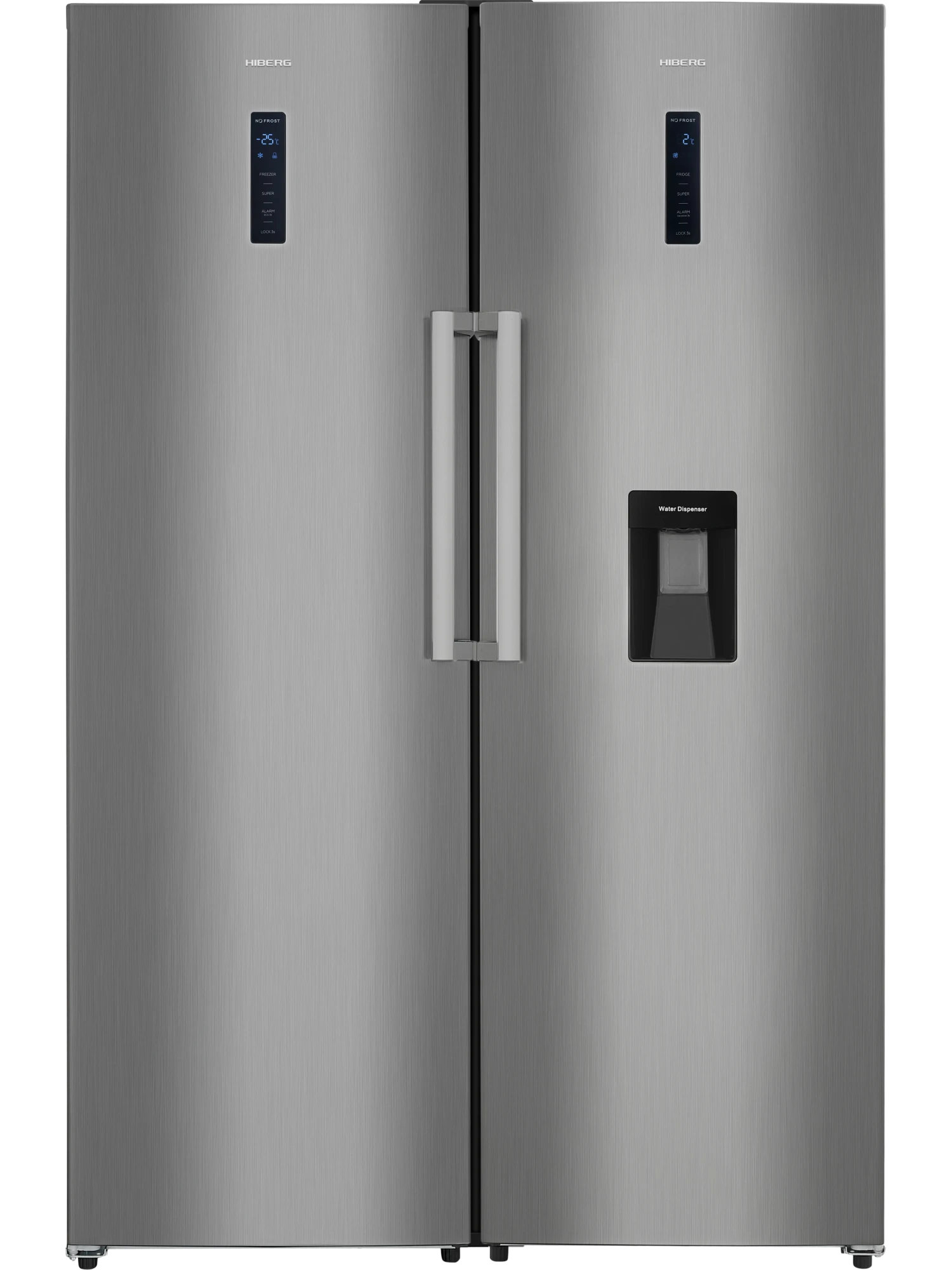 Холодильник HIBERG i-RF 40D S + Морозильник HIBERG i-FR 40 S