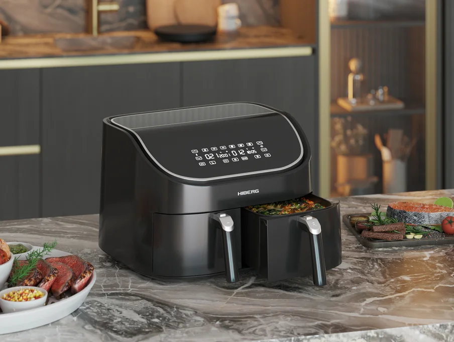 HIBERG — Один за всех: как аэрогриль нового поколения заменяет сразу несколько кухонных приборов