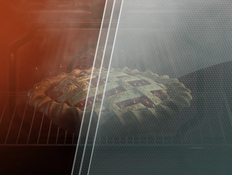 Преимущество Духовой шкаф HIBERG S-VM 6615 W i-SMART - Тройное стекло дверцы