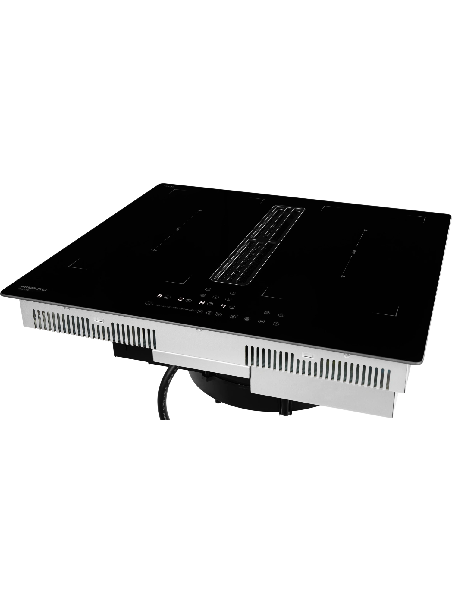  Индукционная варочная поверхность с вытяжкой HIBERG i6-VM8 B