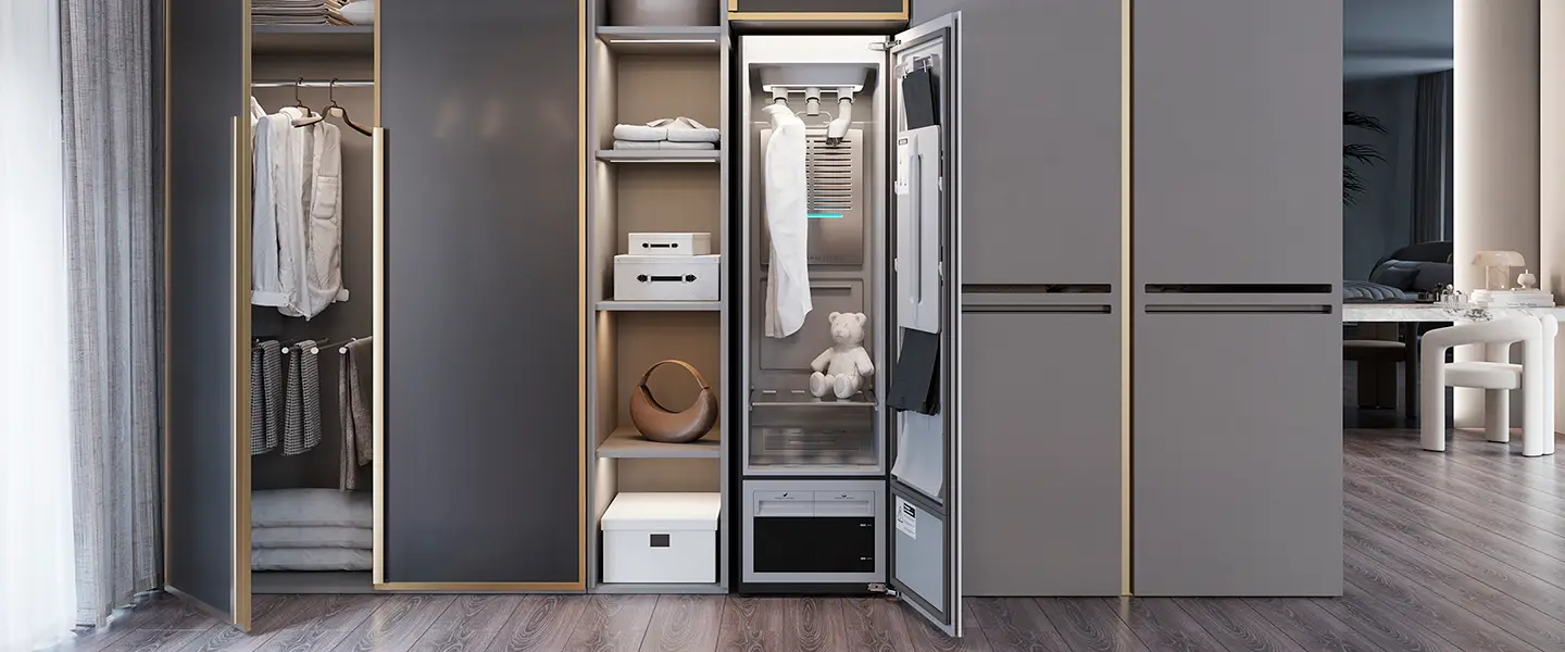 Паровой шкаф HIBERG SD 5GM в интерьере