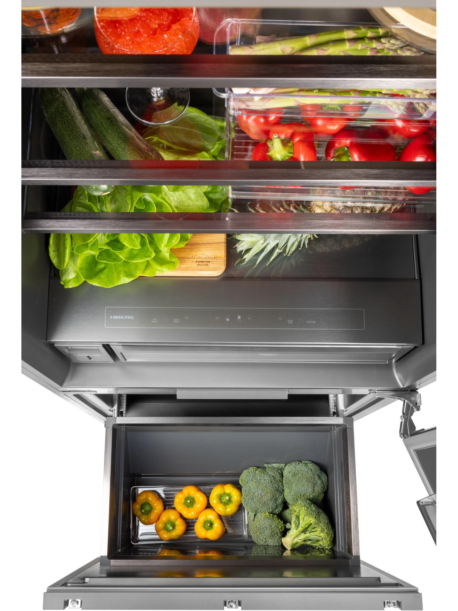  Встраиваемый холодильник HIBERG S-RFC 600 B inverter