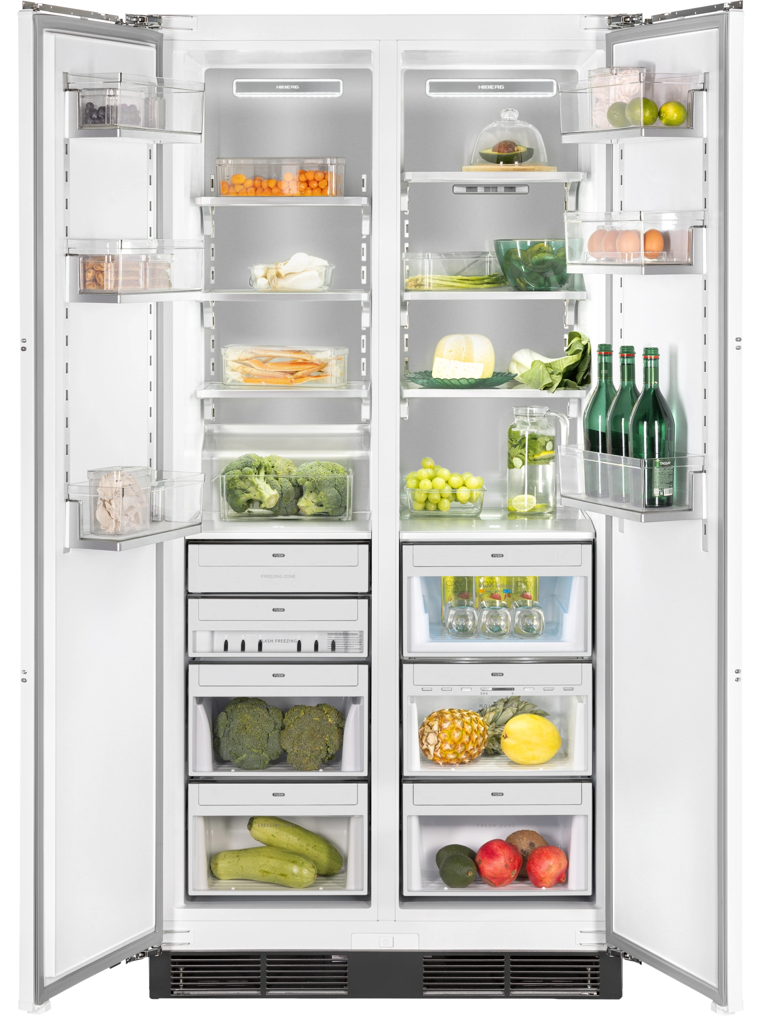 Встраиваемый холодильник HIBERG S-RFS 800 W inverter