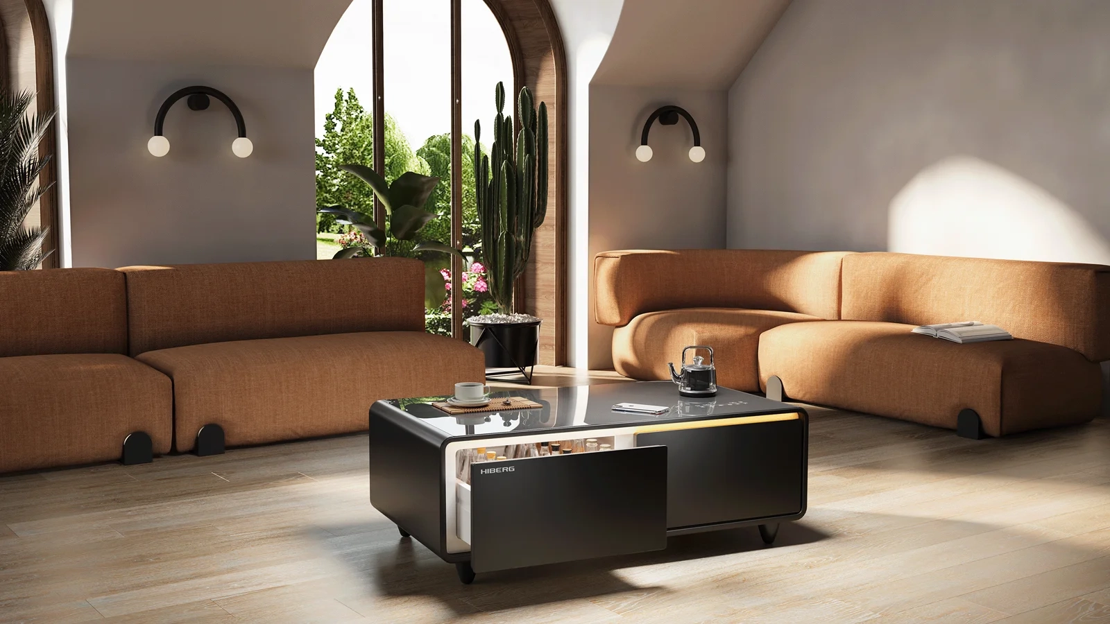 Холодильный Барный Центр HIBERG X3 TB в интерьере