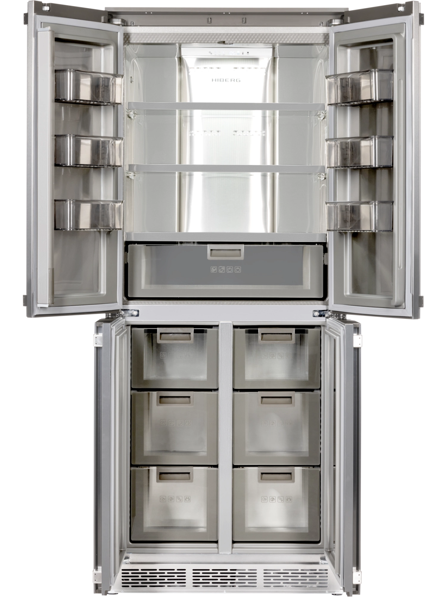  Встраиваемый холодильник HIBERG i-RFQB 550 NFG