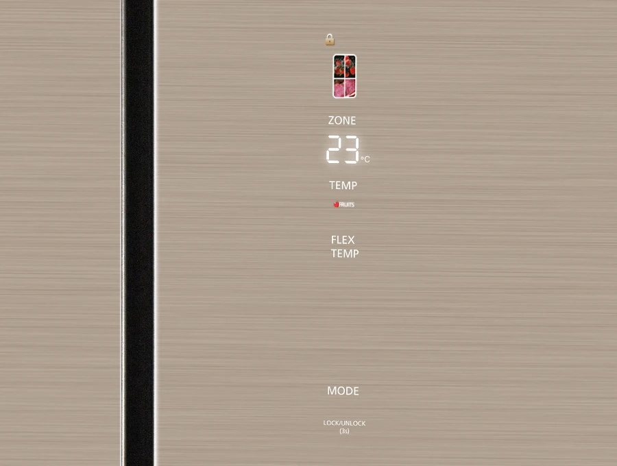 Преимущество Холодильник HIBERG RFQ-600DX NFGY Inverter - Цветной дисплей с сенсорным управлением