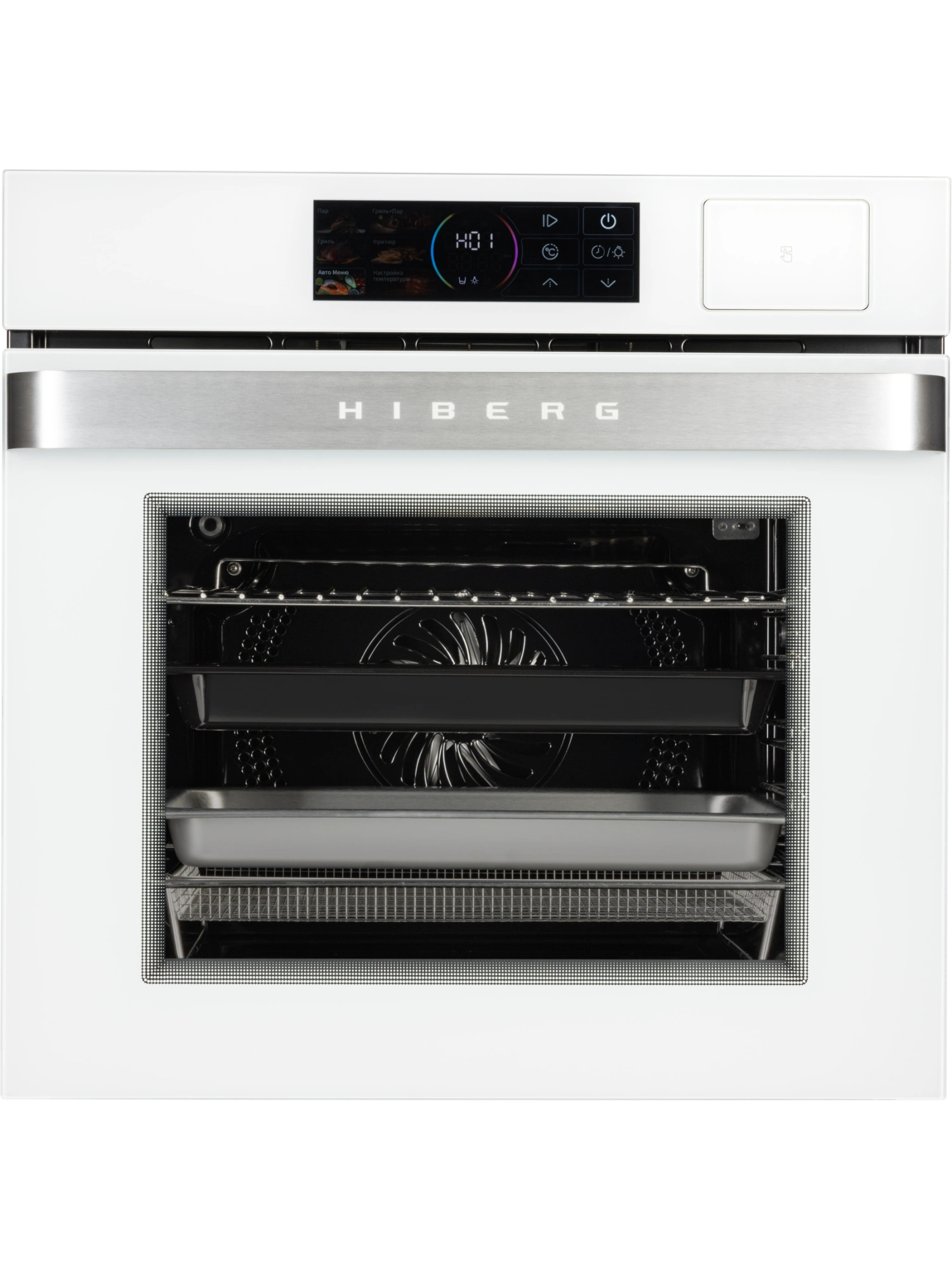 Духовой шкаф HIBERG S-VM 6415 W SMART