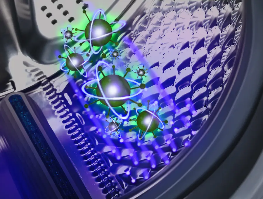 Преимущество Стиральная машина HIBERG i-DDQ10 - 814&nbsp;B + Сушильная машина HIBERG HDQ11 - 10 B - Стерилизация ультрафиолетом